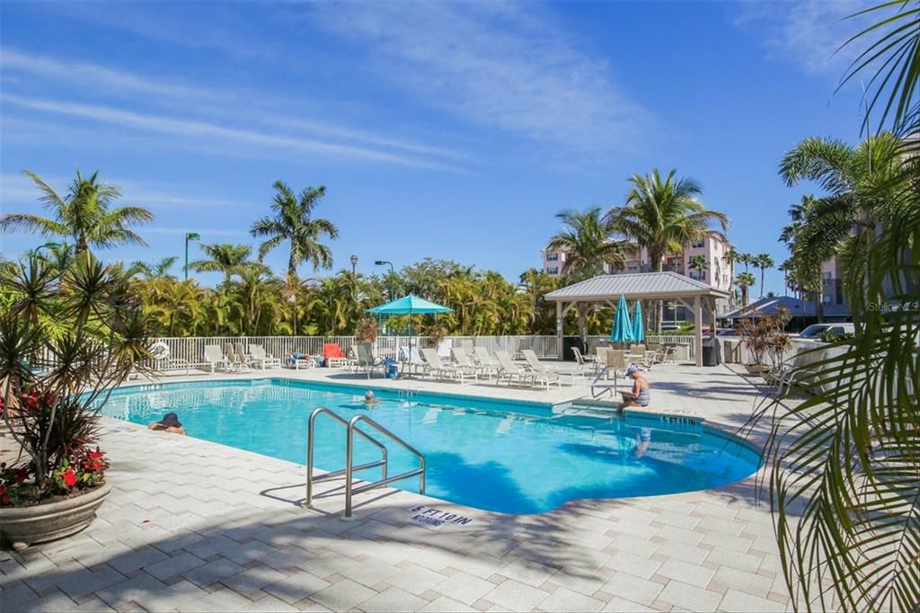 Swimming pool and grilling area