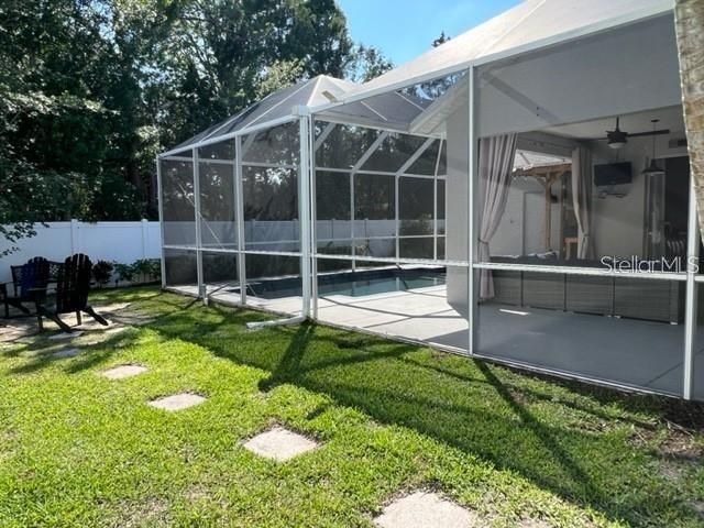 Completely screened-in Pool and Lanai