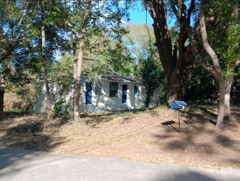 Neslted among trees, this home needs cosmetic work - bring your own visions to life!