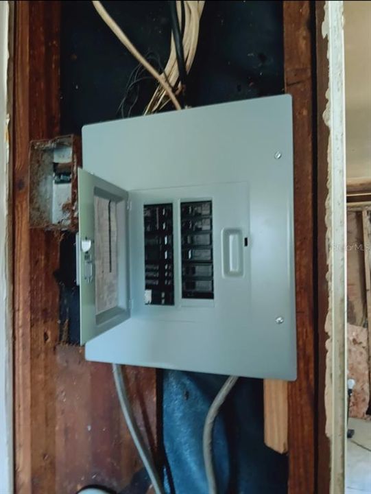 New electrical panel.