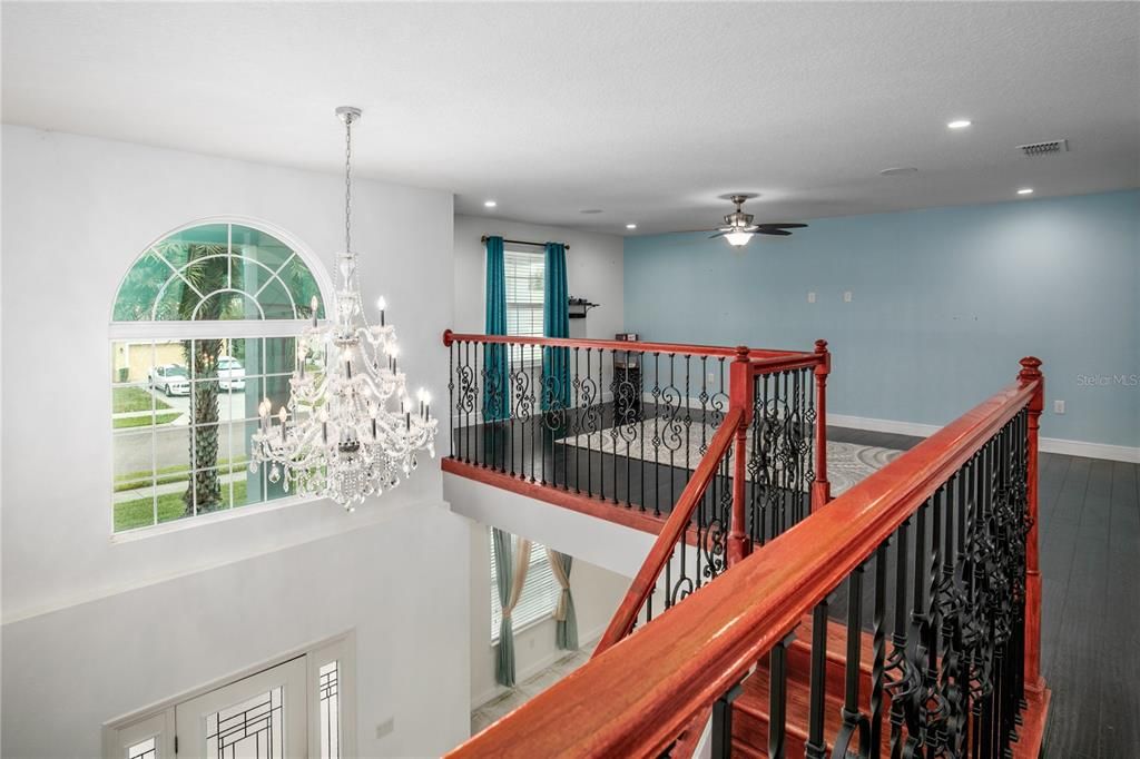 Let's take one more look at the impressive details of this home, from the second floor balcony. A one of a kind, move in ready home just waiting for you to make an offer.