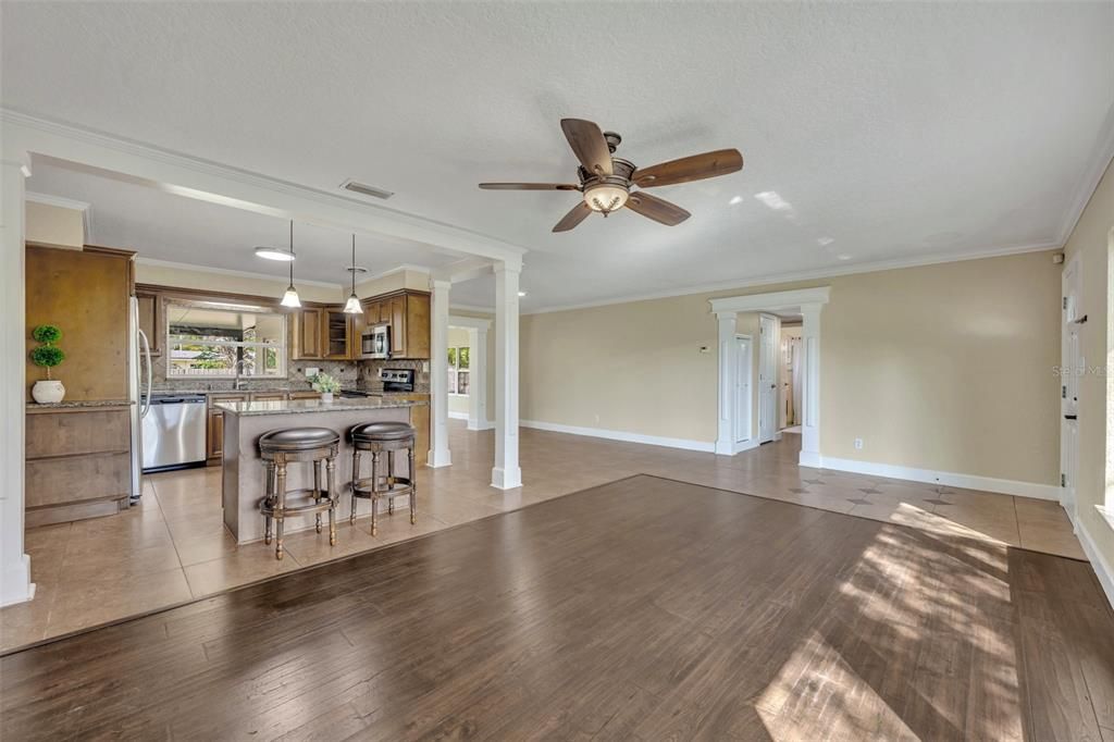 Living room/kitchen combo