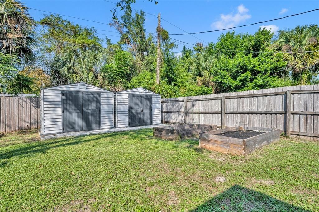 (2) new storage sheds!