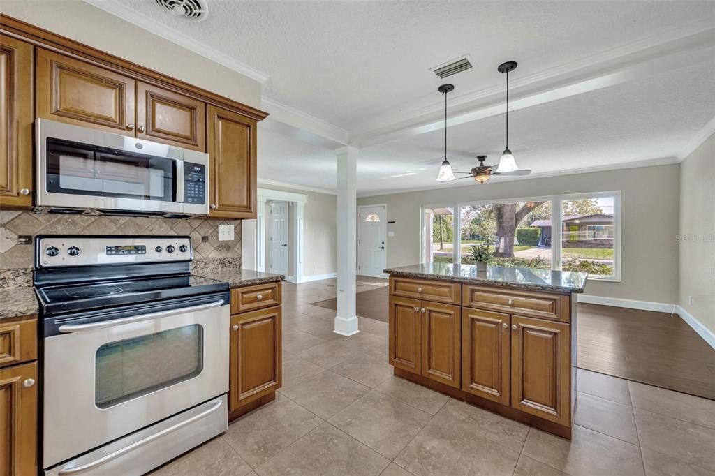 New dishwasher and built-in microwave