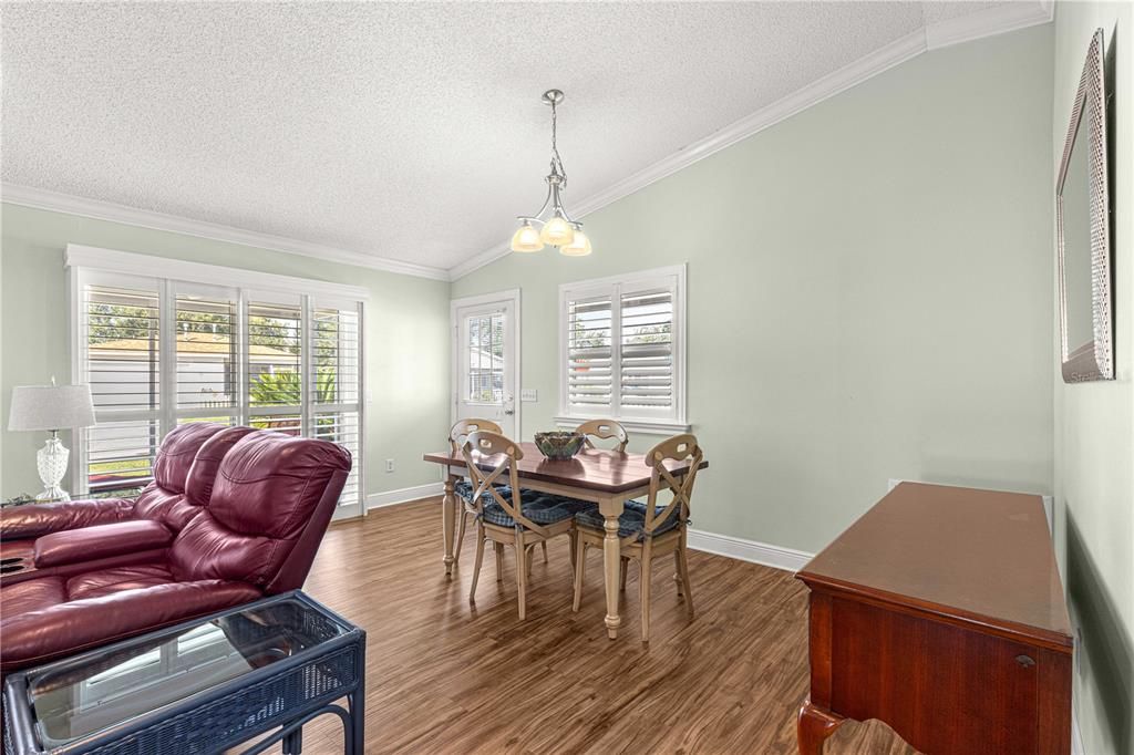 DINING ROOM FROM KITCHEN BAR AREA