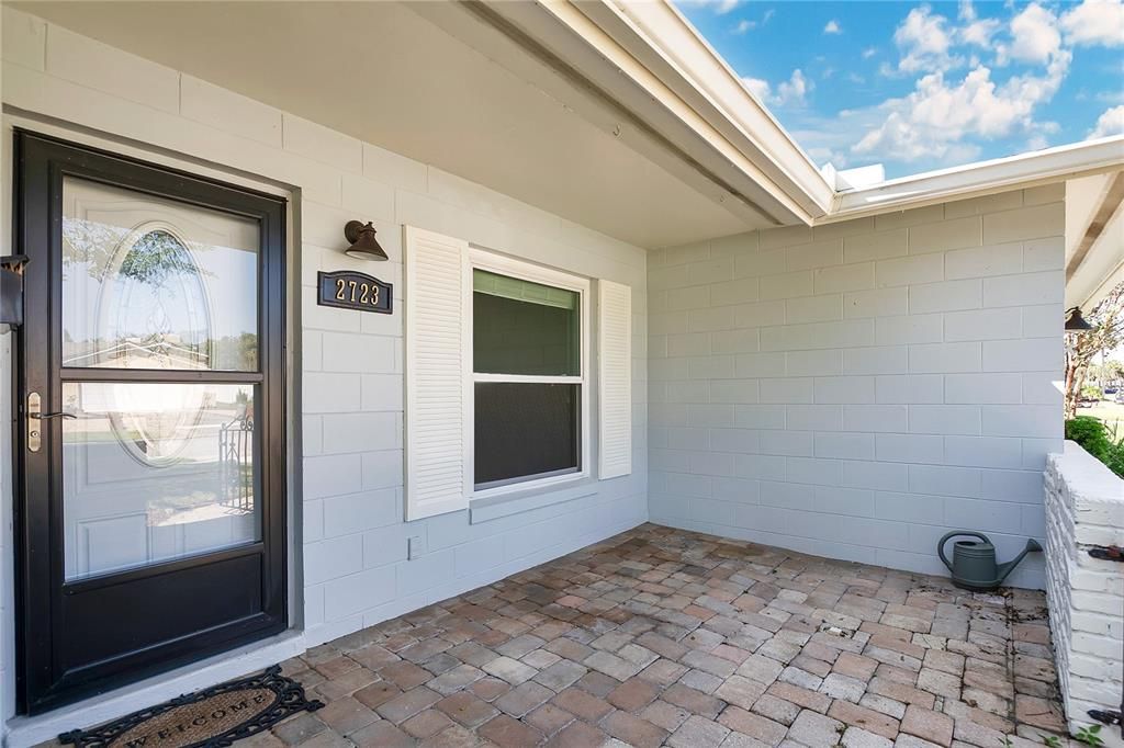 Brick Paver Front Patio