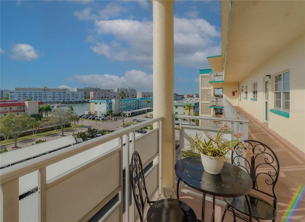 Enjoy marina views from your front balcony