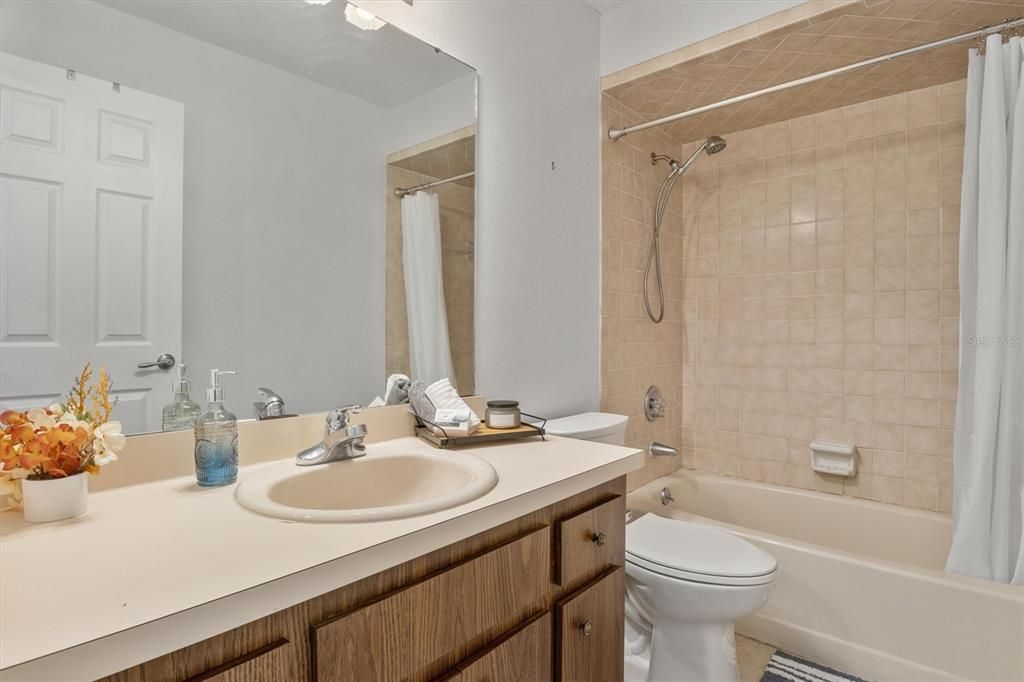 Hall Bath with Shower/Tub Combo