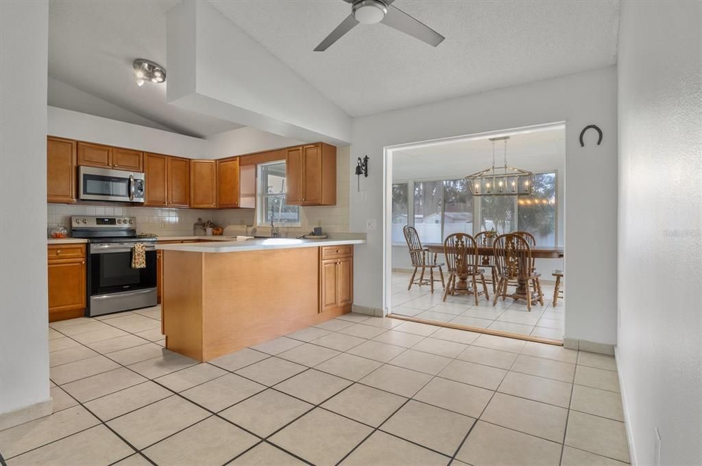 Kitchenette with Bar Seating