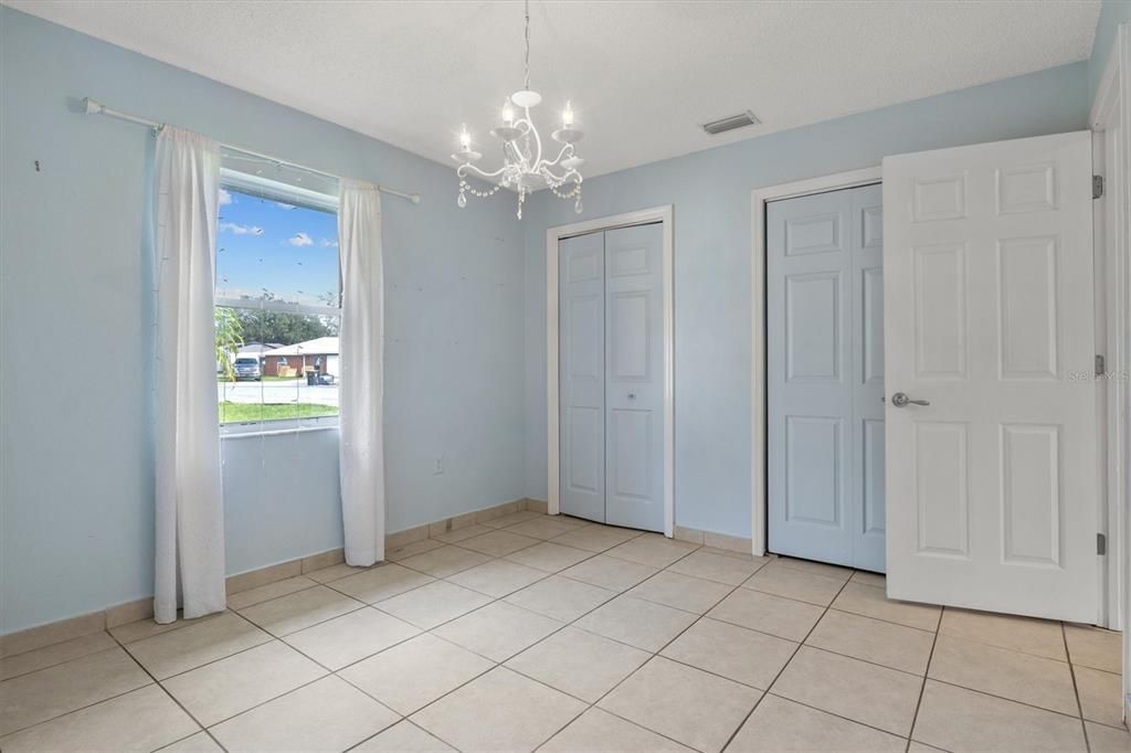 Bedroom 3 with Double Closets