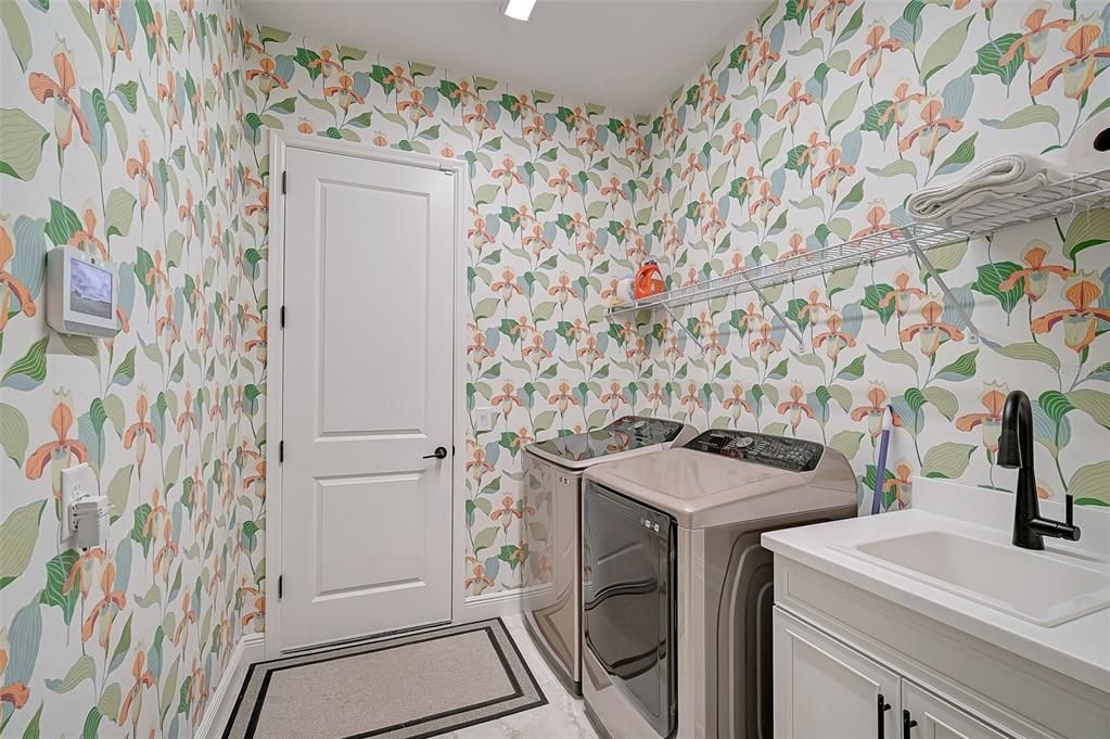 Laundry Room with Sink and Storage