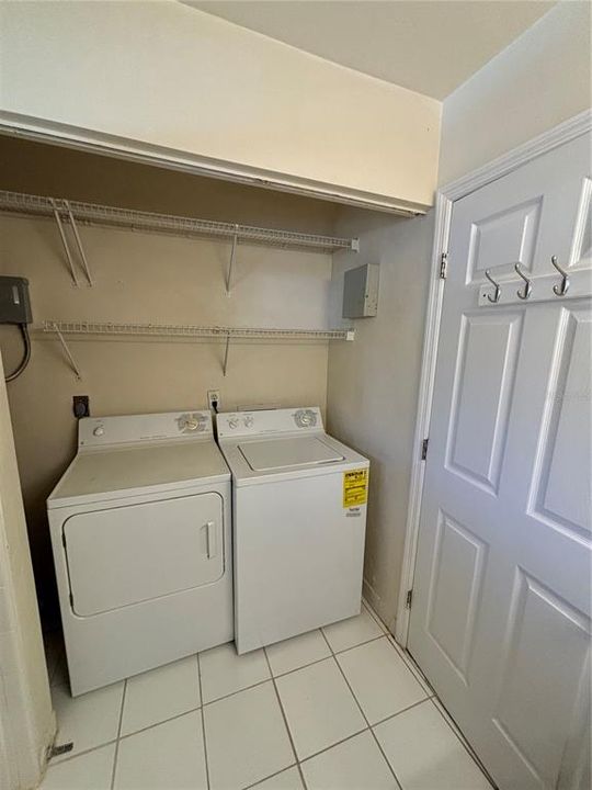 Laundry Closet in Bathroom