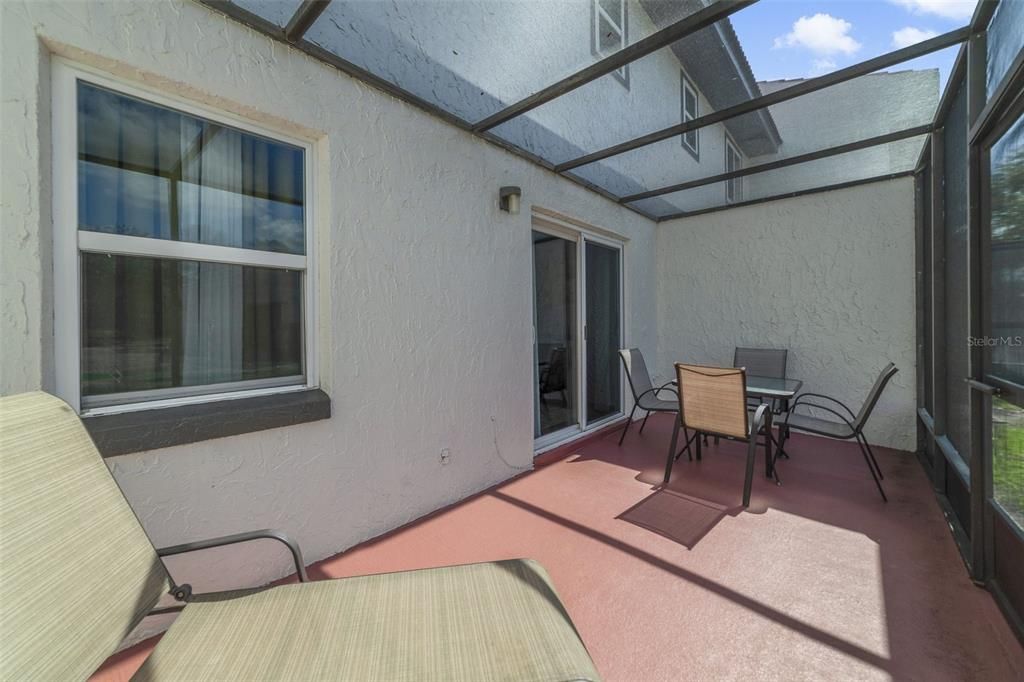 SCREENED PATIO.