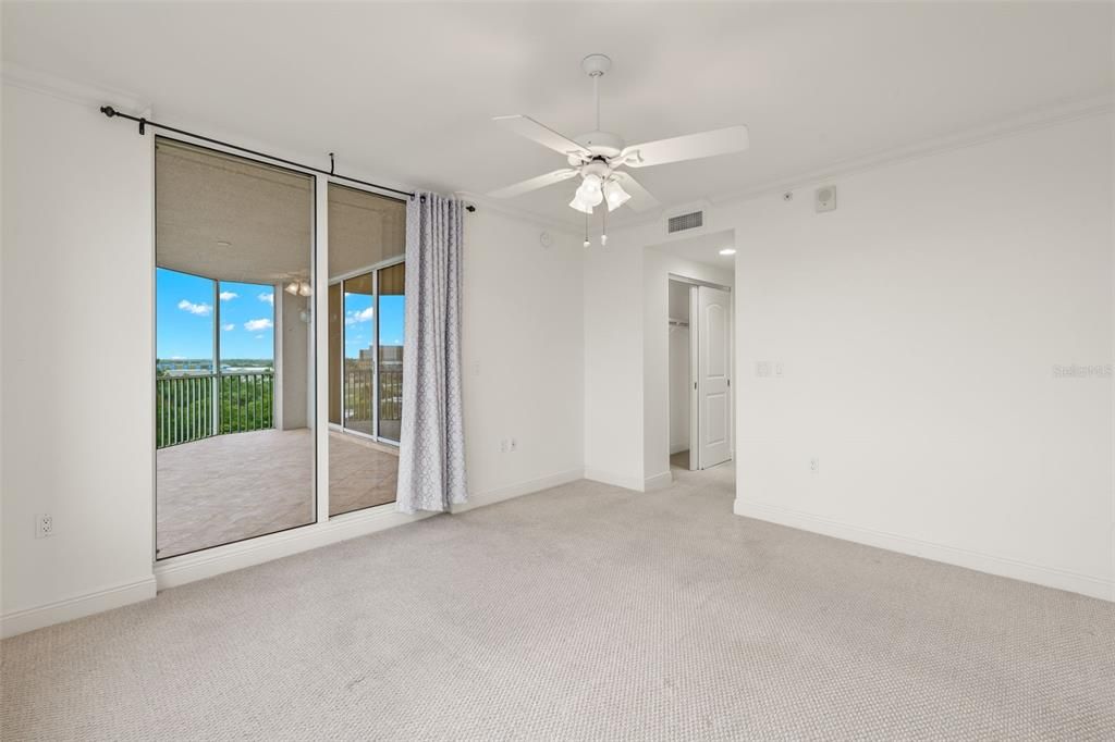 Two closets located in the hallway