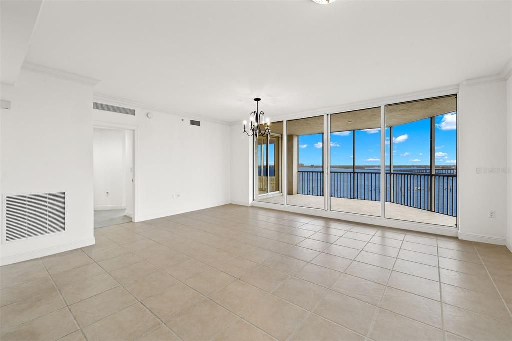 Living Room with water views