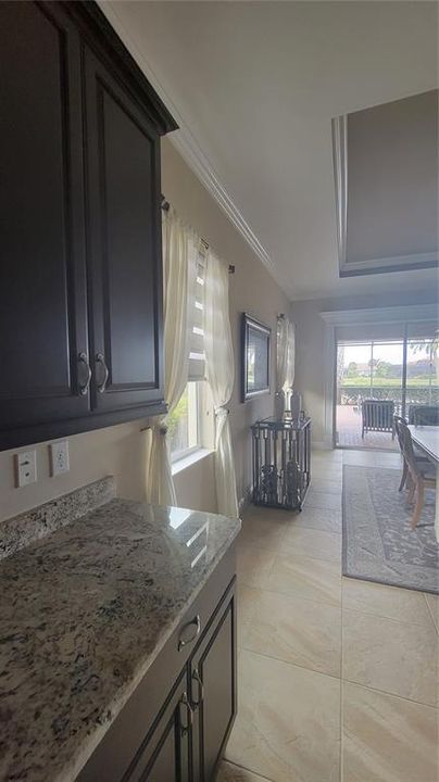 Kitchen view to pool