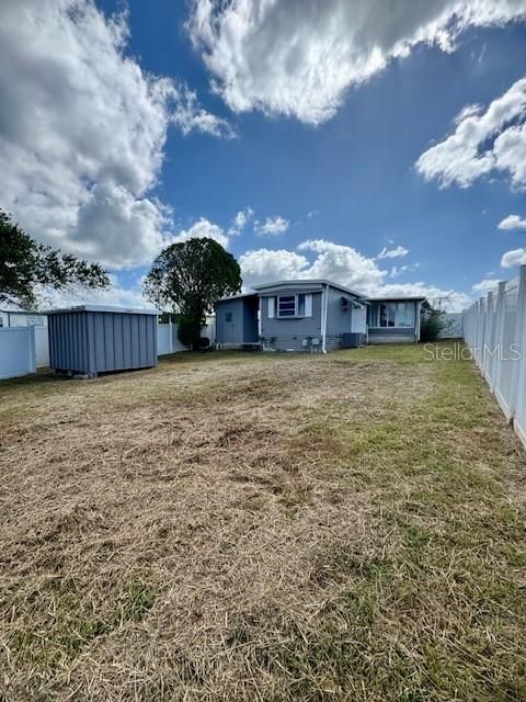 Fully fenced-in Backyard