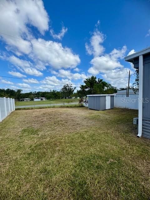 Fully fenced-in Backyard