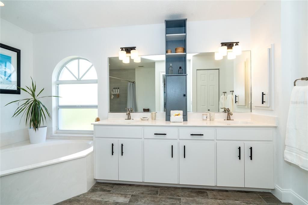 Primary Bathroom - Dual Sinks, Soaking Tub with Private Water Closet and Walk in Shower