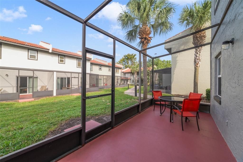 SCREENED PATIO.