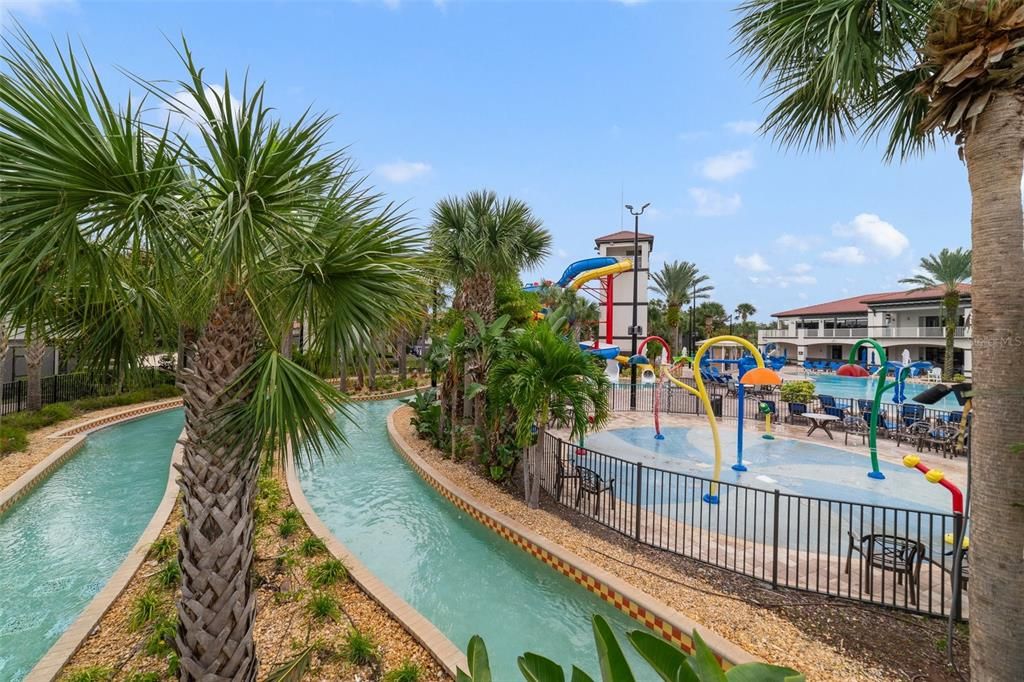 Residents will enjoy the fantastic ZERO ENTRY POOL as well as a LAZY RIVER, water slide, splash pad, LAP POOL with SPA, miniature golf with water views, game room and so much more!