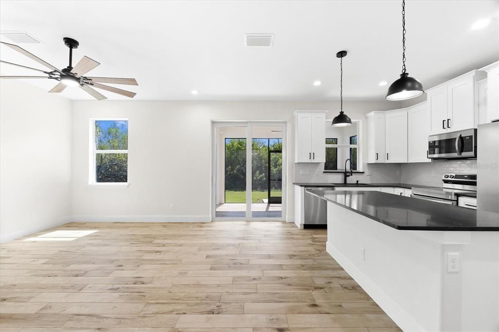 Modern Kitchen and Great Room