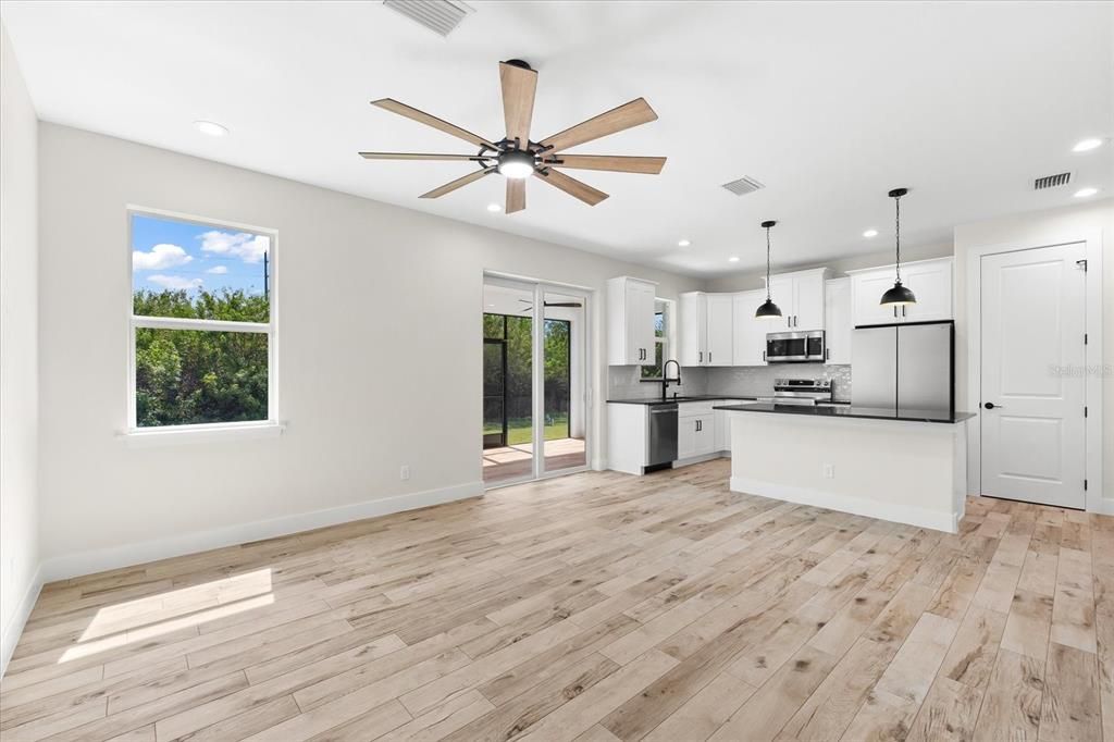 Modern Kitchen and Great Room