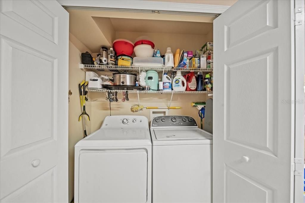 inside Laundry Closet