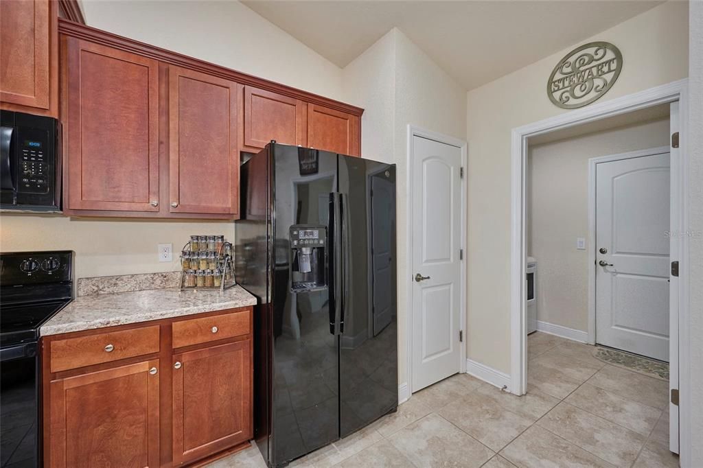 Laundry room is off the kitchen