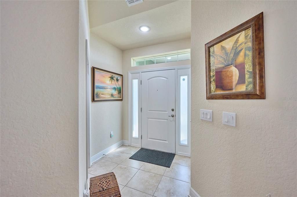 Foyer with natural light