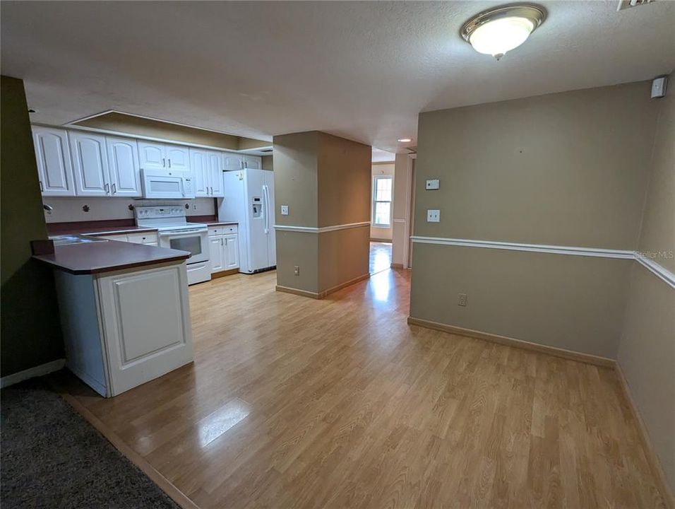 Breakfast area from family rm