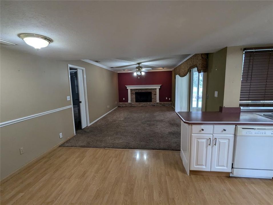 Family room from breakfast area