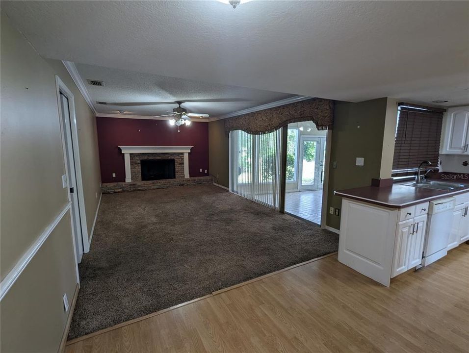 Family room from breakfast area