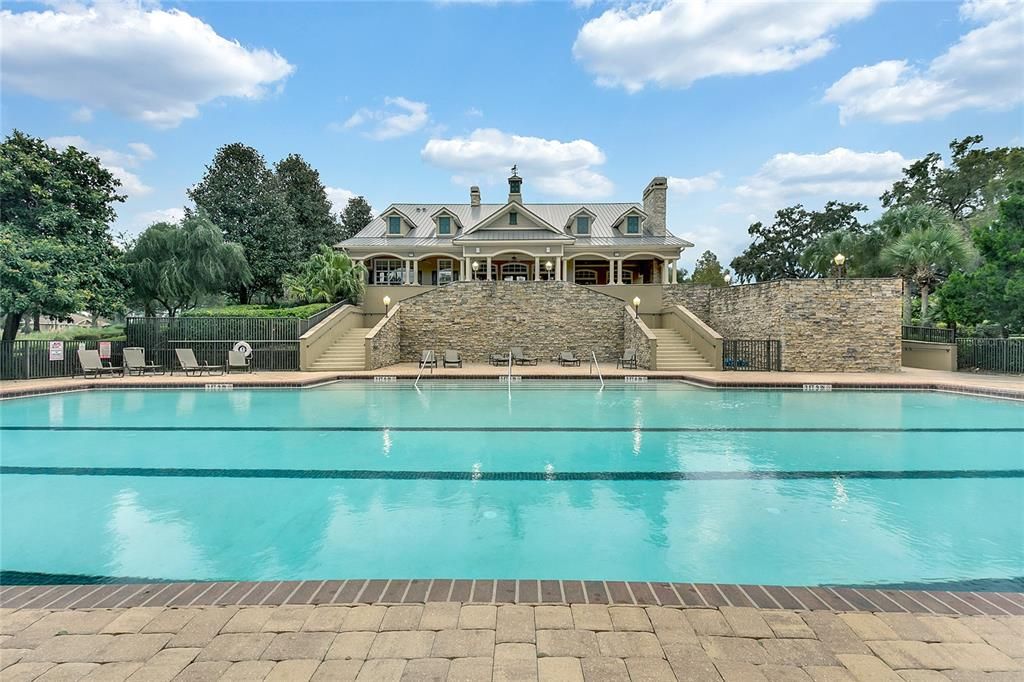 Jr. Olympic sized community pool.