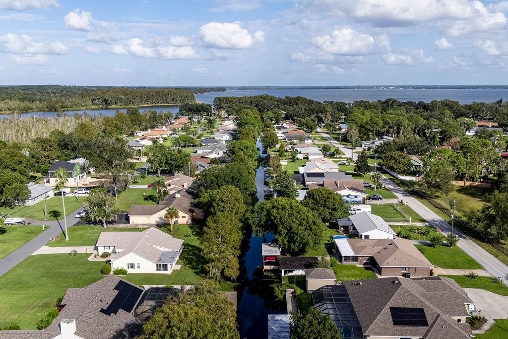 Canal Leading to Lake Eustis which leads to Lake Harris and the prestigious Mt. Dora Canal