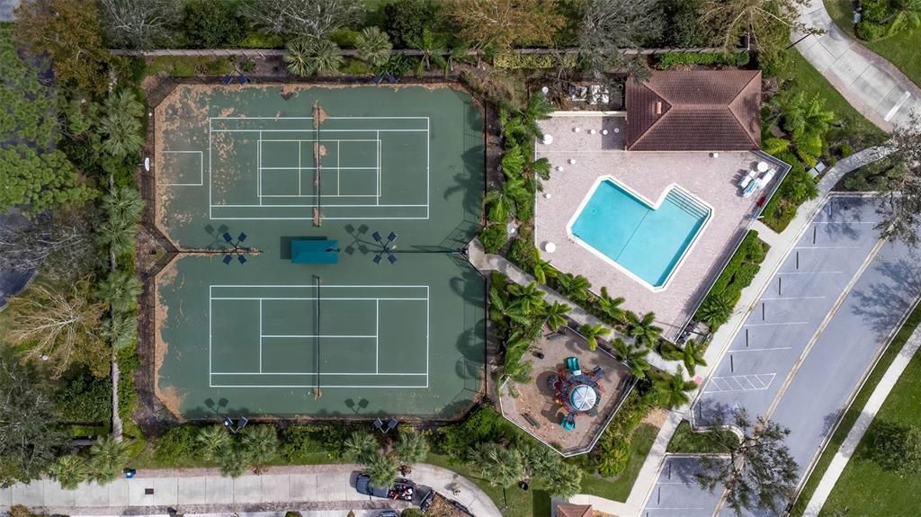 Community Pool, Pickleball, Tennis Courts,and Playground