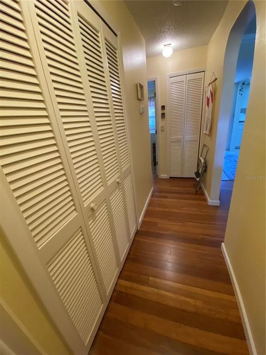 Main hallway with extra Storage closet