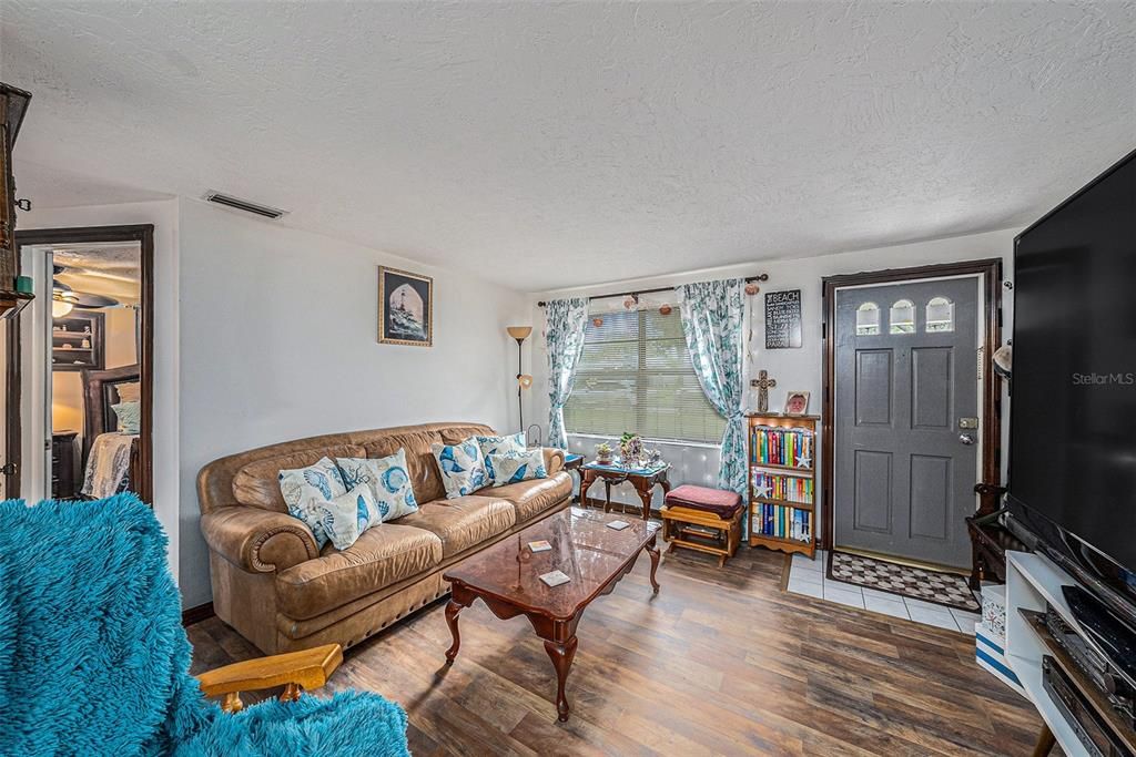 Living Room with luxury vinyl floors 1