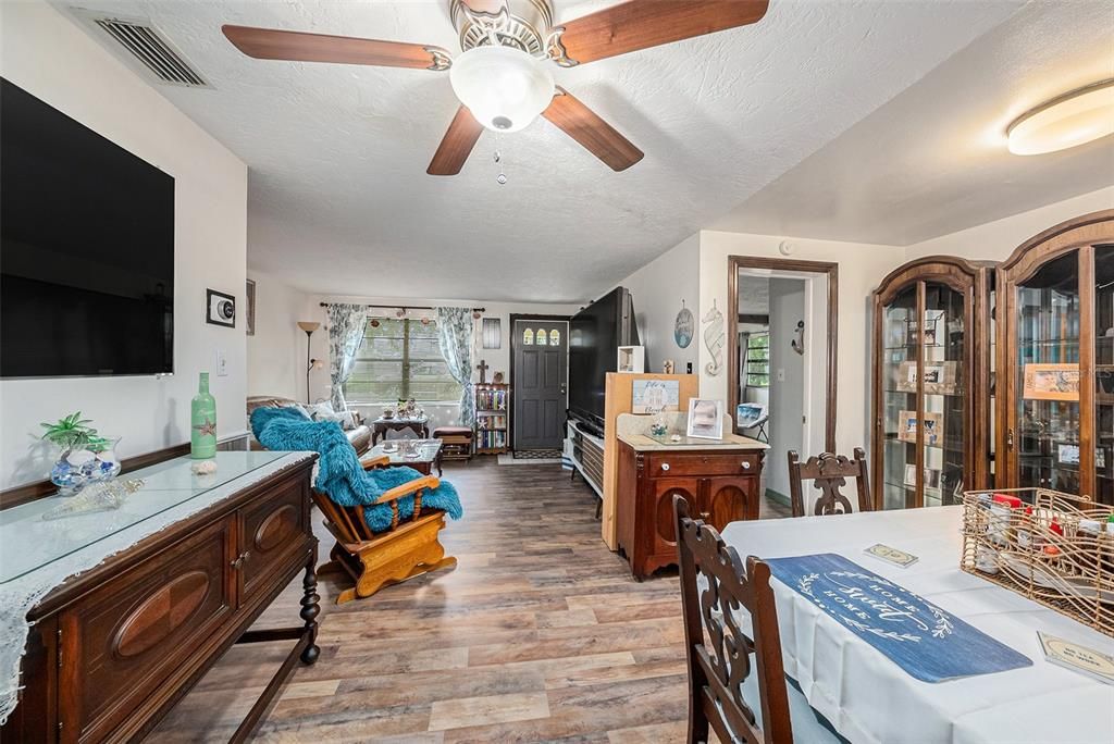 Living Room/Dining Room Combo with Luxury Vinyl Floors