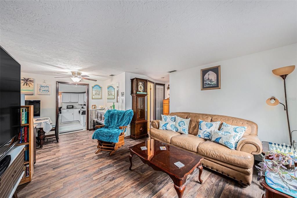 Living Room/Dining Room Combo with Luxury Vinyl Floors 2