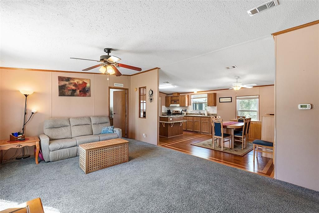 Living room from front door