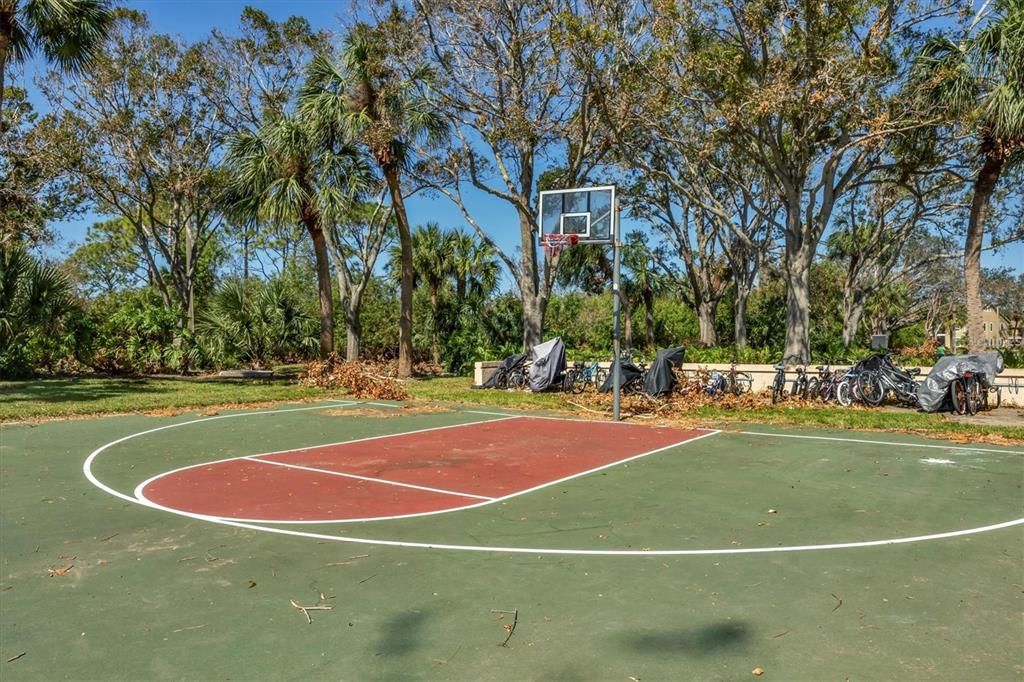 Basketball court.