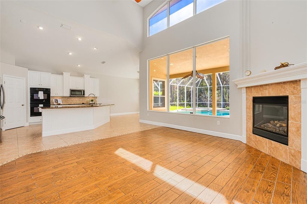 LIVING ROOM OVER LOOKING OPEN