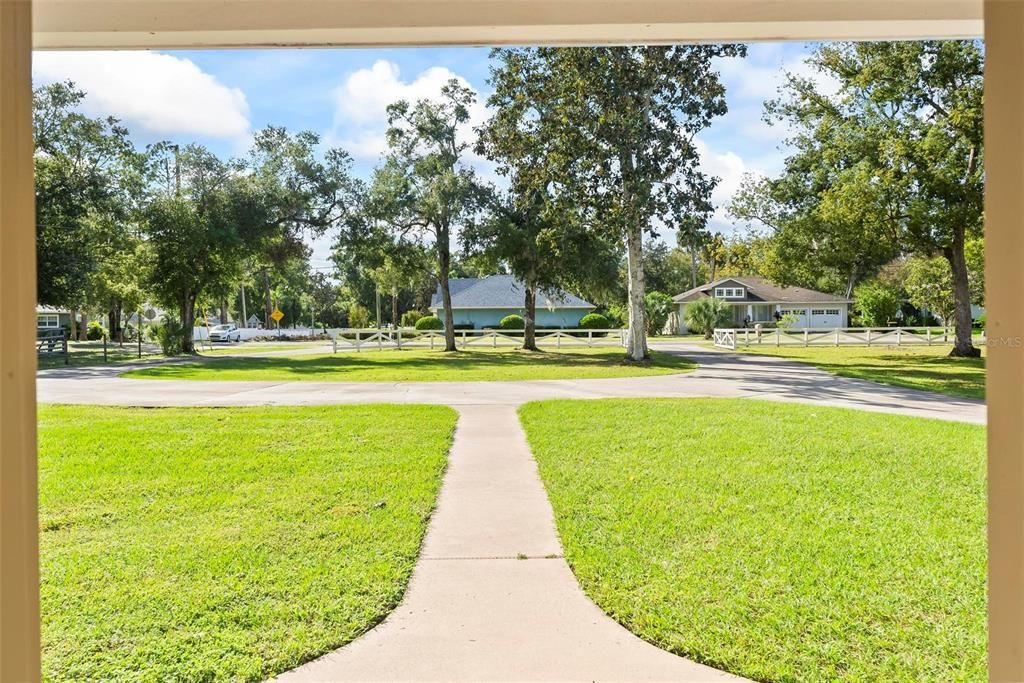 View from the Front Door looking out