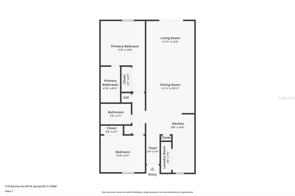 На продажу: $179,900 (2 спален, 2 ванн, 927 Квадратных фут)