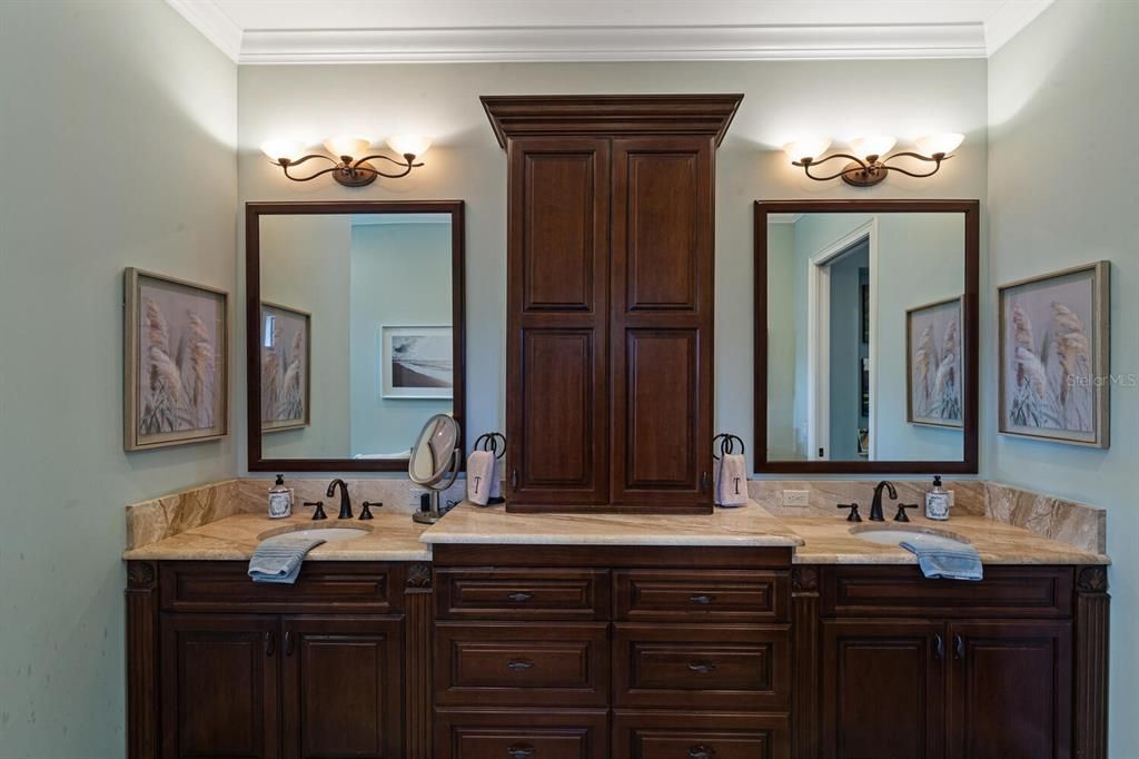 Primary Bathroom with Split Vanities