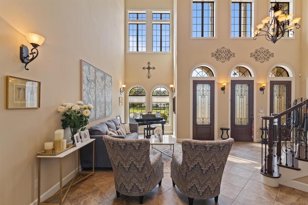 Spectacular Foyer Entrance with Soaring Ceilings!