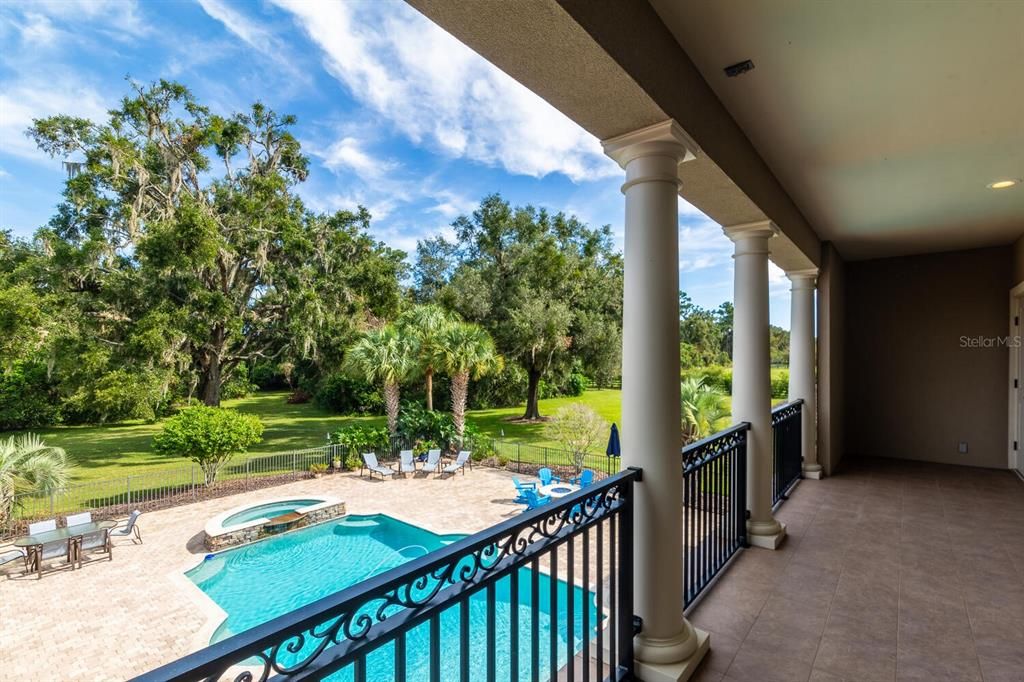 Second Floor Balcony Overlooking Pool Lanai