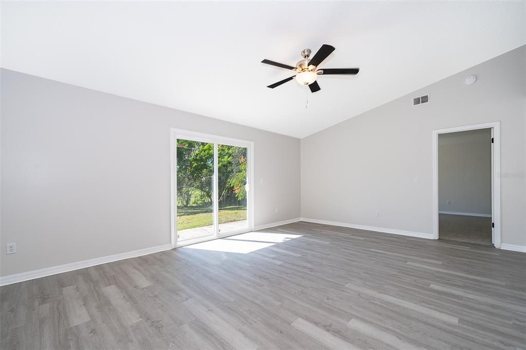 Living/Dining Room Facing Primary Bedroom