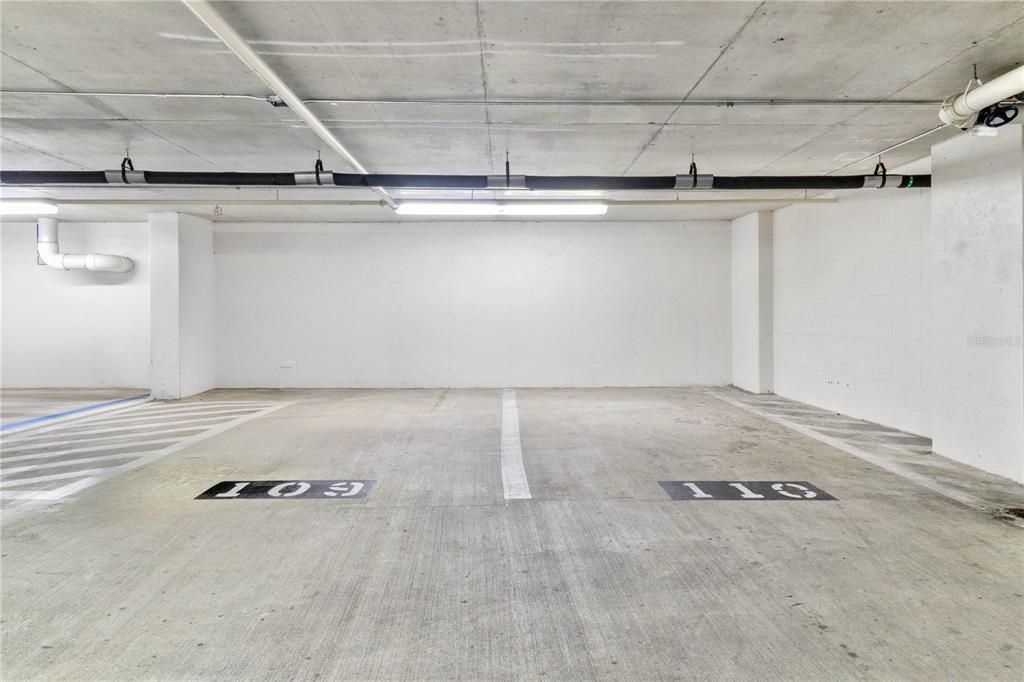 2 side by side deeded parking spots